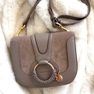 NWT See By Chloe - Crossbody Shoulder Bag - Motty Grey - Hanna - Dust Bag